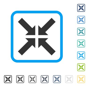 Basınç okları vektör simge çerçeveli