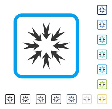 Basınç okları vektör simge çerçeveli