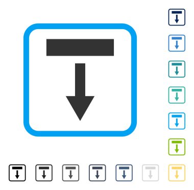 Çerçeveli vektör simgesi çekin