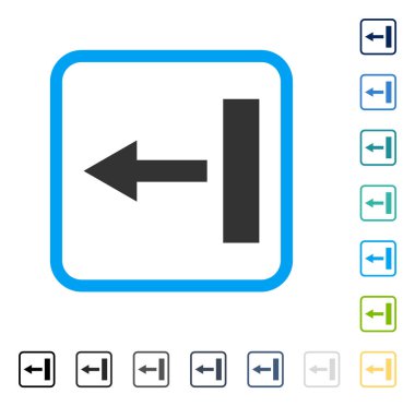 Sol çerçeveli vektör simge çekin