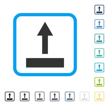 Çerçeveli vektör simge çekin