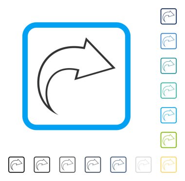 Çerçeveli vektör simge Yinele