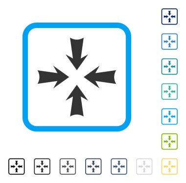Oklar çerçeveli vektör simge azaltmak