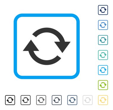 Çerçeveli vektör simge Yenile