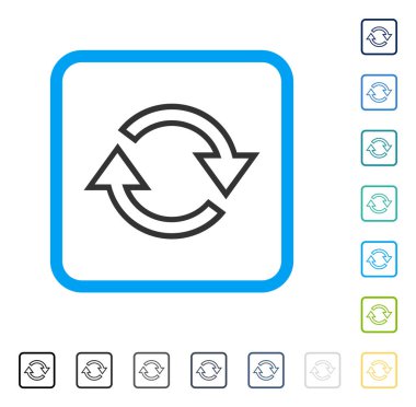 Oklar çerçeveli vektör simge Yenile