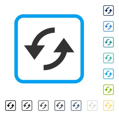 Çerçeveli vektör simge Yenile