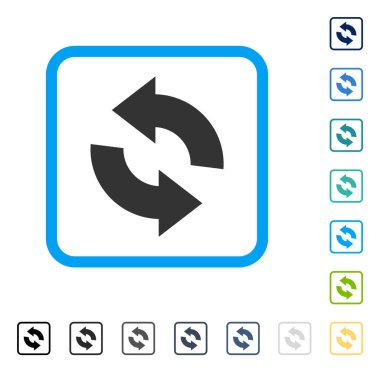 Çerçeveli vektör simge Yenile