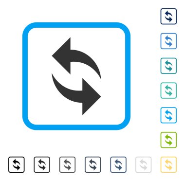 Çerçeveli vektör simge Yenile