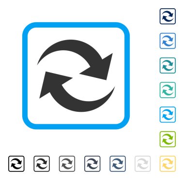 Oklar çerçeveli vektör simge Yenile