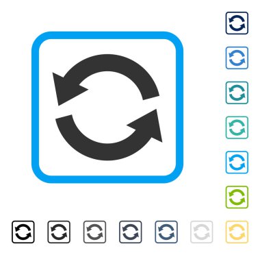 Çerçeveli vektör simge Yenile