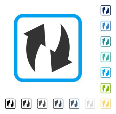 Çerçeveli vektör simge Yenile