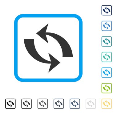 Çerçeveli vektör simge Yenile