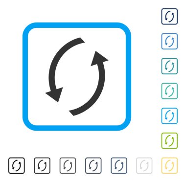 Çerçeveli vektör simge Yenile