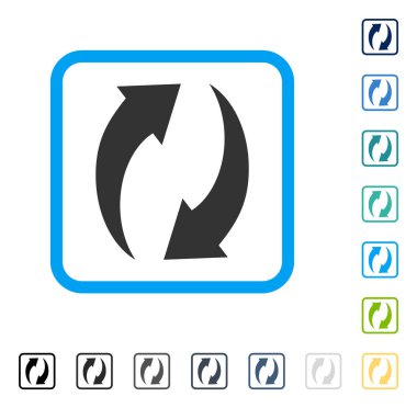 Çerçeveli vektör simge Yenile