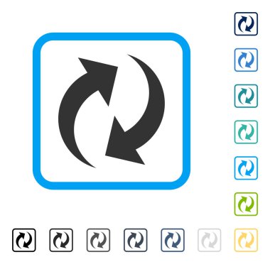 Çerçeveli vektör simge Yenile