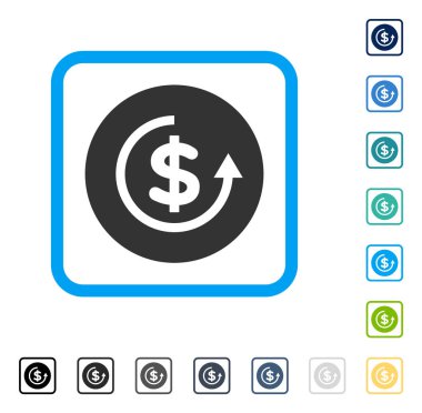 Geri ödeme vektör simge çerçeveli