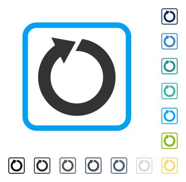 Çerçeveli vektör simge döndürmek