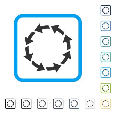 CCW çerçeveli vektör simge döndürmek