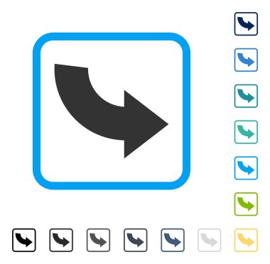 CCW çerçeveli vektör simge döndürmek