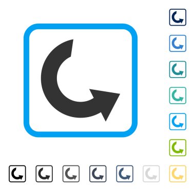 CCW çerçeveli vektör simge döndürmek