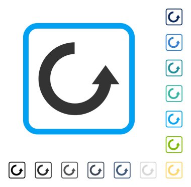 Çerçeveli vektör simge Döndür