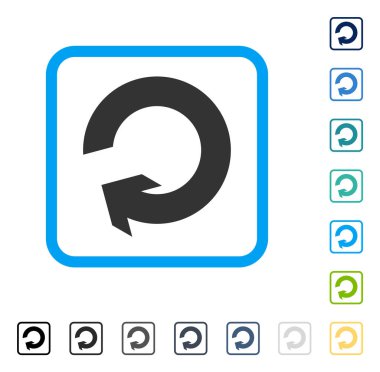 Çerçeveli vektör simge döndürmek