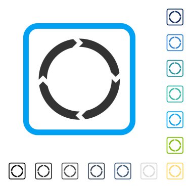 Döndürme vektör simge çerçeveli