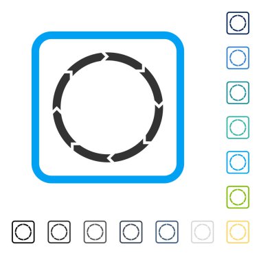 Döndürme vektör simge çerçeveli
