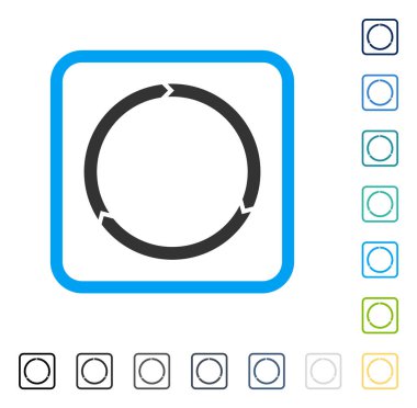 Döndürme vektör simge çerçeveli