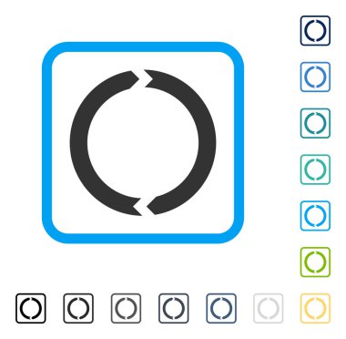 Döndürme vektör simge çerçeveli