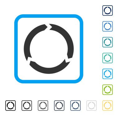 Döndürme vektör simge çerçeveli