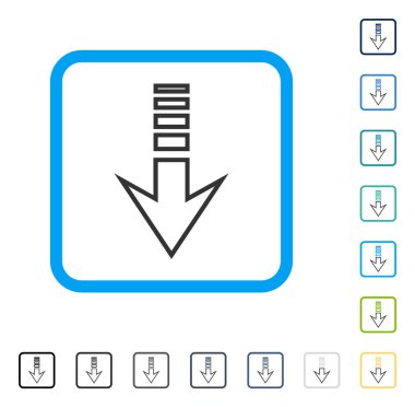 Çerçeveli vektör simgesi gönder