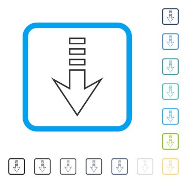Çerçeveli vektör simgesi gönder