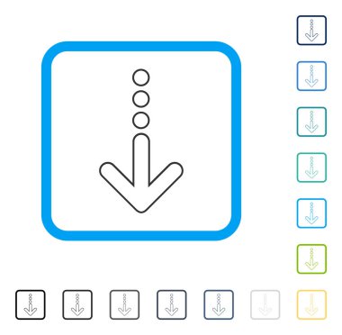 Çerçeveli vektör simgesi gönder