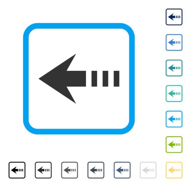 Vektör simge sol çerçeveli göndermek