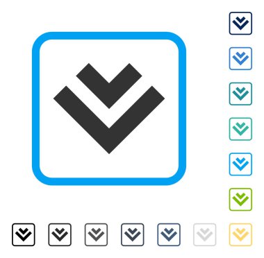 Çerçeveli vektör simgesi kaydır