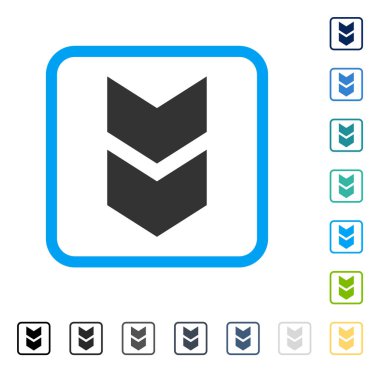 Çerçeveli vektör simgesi kaydır