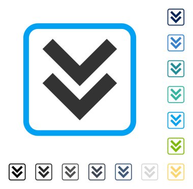 Çerçeveli vektör simgesi kaydır