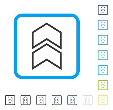 Çerçeveli vektör simge kayması