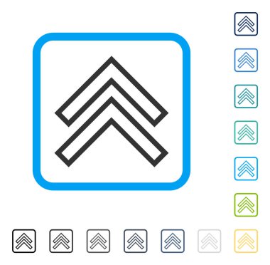 Çerçeveli vektör simge kayması