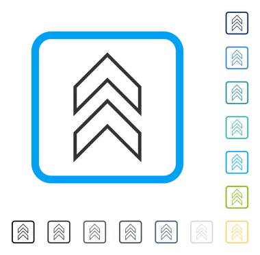 Çerçeveli vektör simge kayması