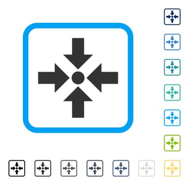 Oklar çerçeveli vektör simge küçültmek