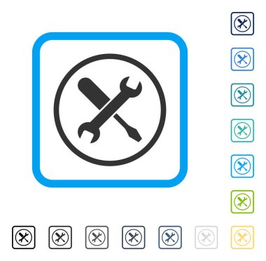 Ayarlama vektör simge çerçeveli