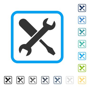 Ayarlama vektör simge çerçeveli