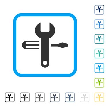 Ayarlama vektör simge çerçeveli