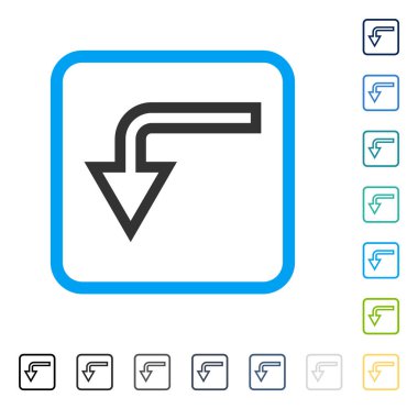 Çerçeveli vektör simge açmak