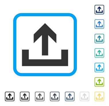 Çerçeveli vektör simge yüklemek