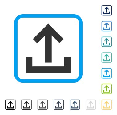 Çerçeveli vektör simge yüklemek