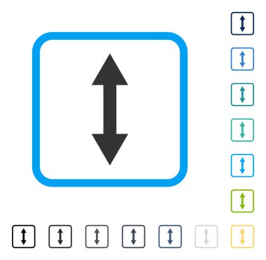 Dikey Çevir çerçeveli vektör simgesi