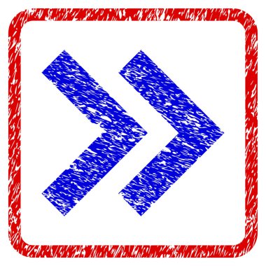 Üst karakter doğru Grunge simgesi çerçeveli